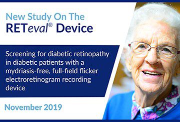 Screening for diabetic retinopathy in diabetic patients with a mydriasis-free, full-field flicker electroretinogram recording device